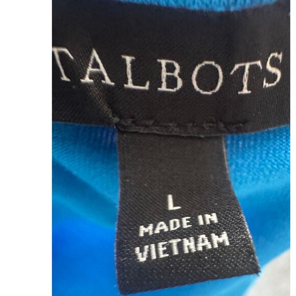 Talbots Women’s Blue Long Sleeve Top Balloon/Pleated Sleeve - Picture 4 of 5